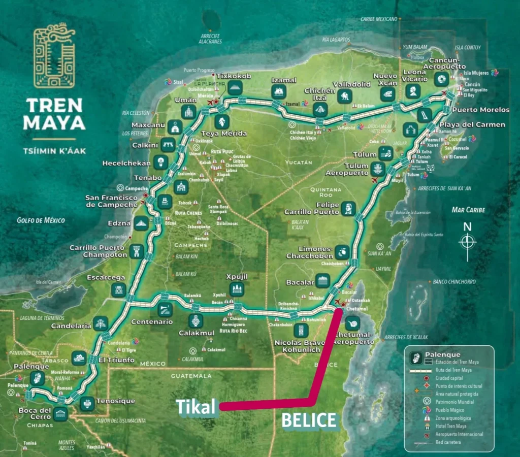 Ruta Tren Maya en Belice